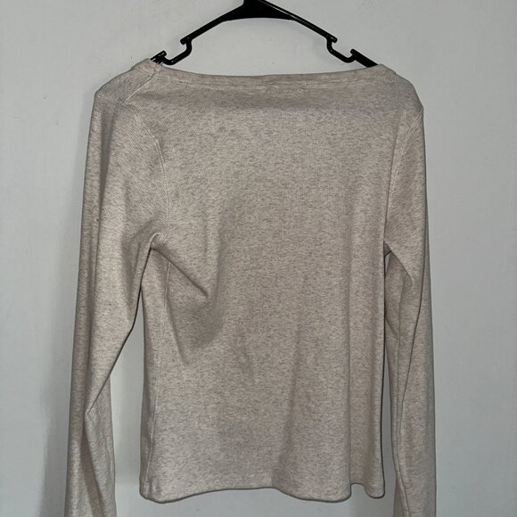 Buck Mason Surplus Scoopneck Ribbed Long Sleeve Top - Picture 7 of 7